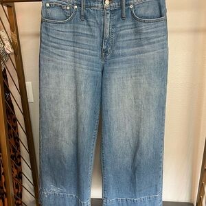 Madewell Flare Wide Leg Crop Jeans